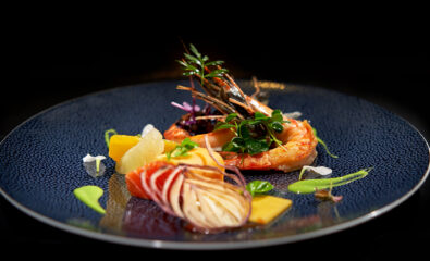 A gourmet dish aboard the AmaWaterways AmaDante 