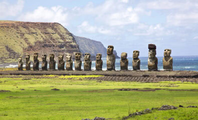 Easter Island, Chile, Rano Raraku.