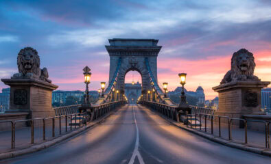 Budapest, ,Hungary., Chain Bridge